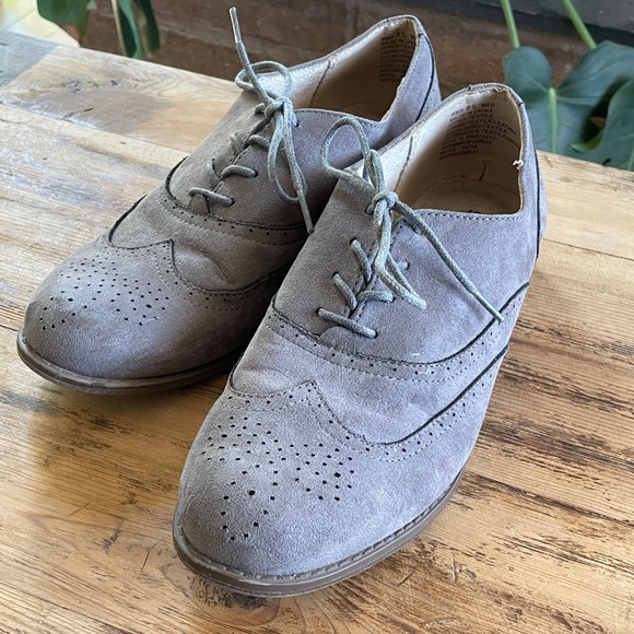 Grey suede wing tip Sonoma shoes - Picture 6 of 6